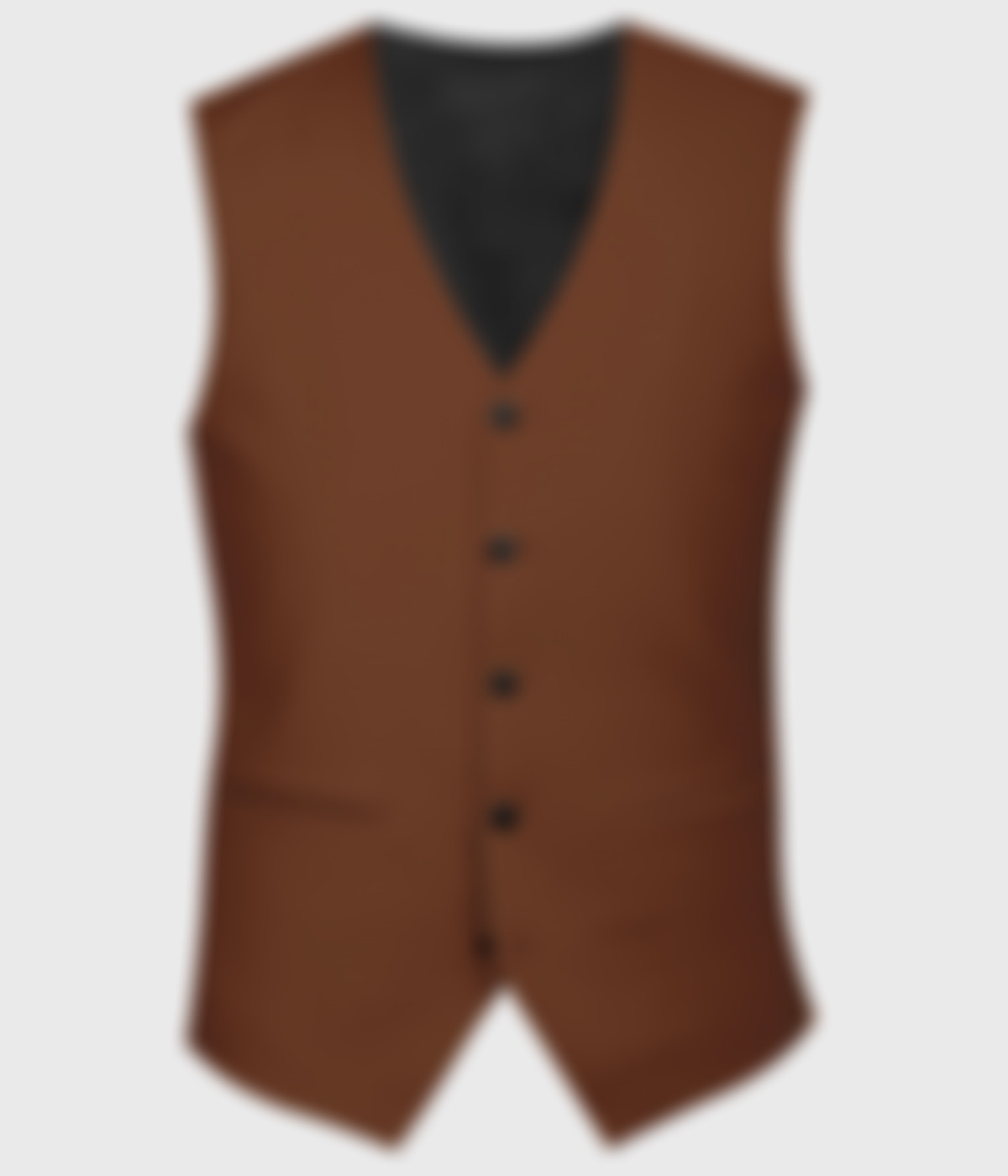 Burnt Rust Wool Vest-1