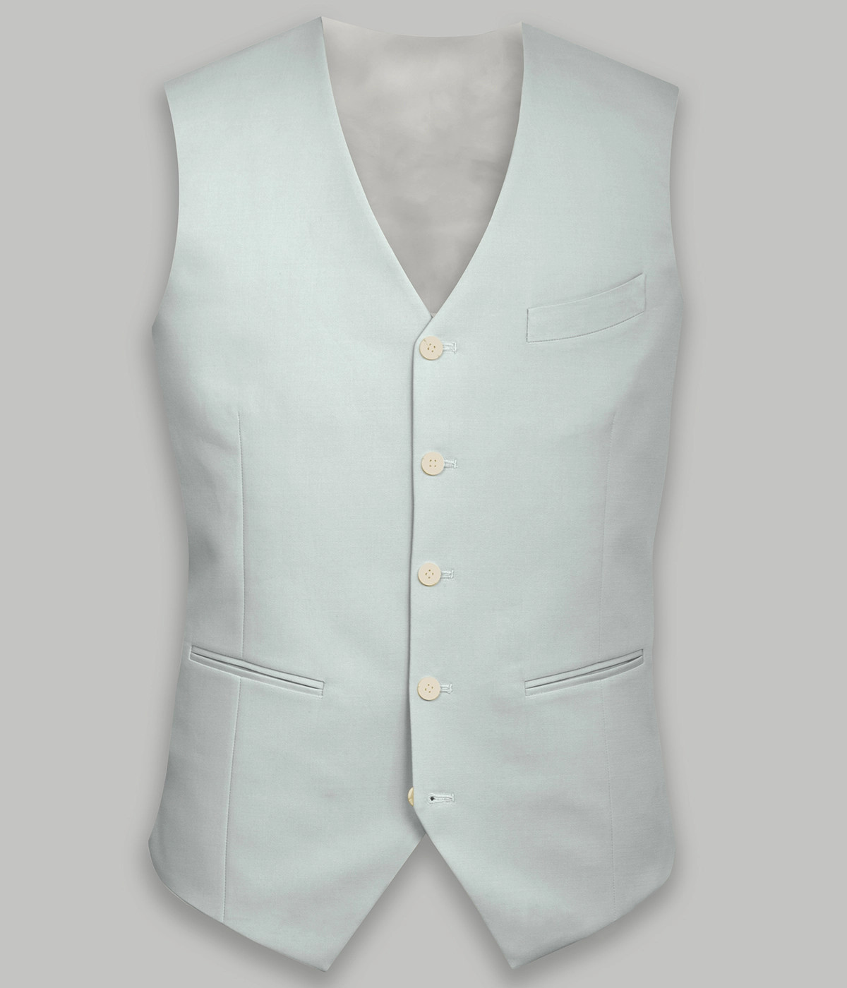 Light Mint Cotton Vest-1