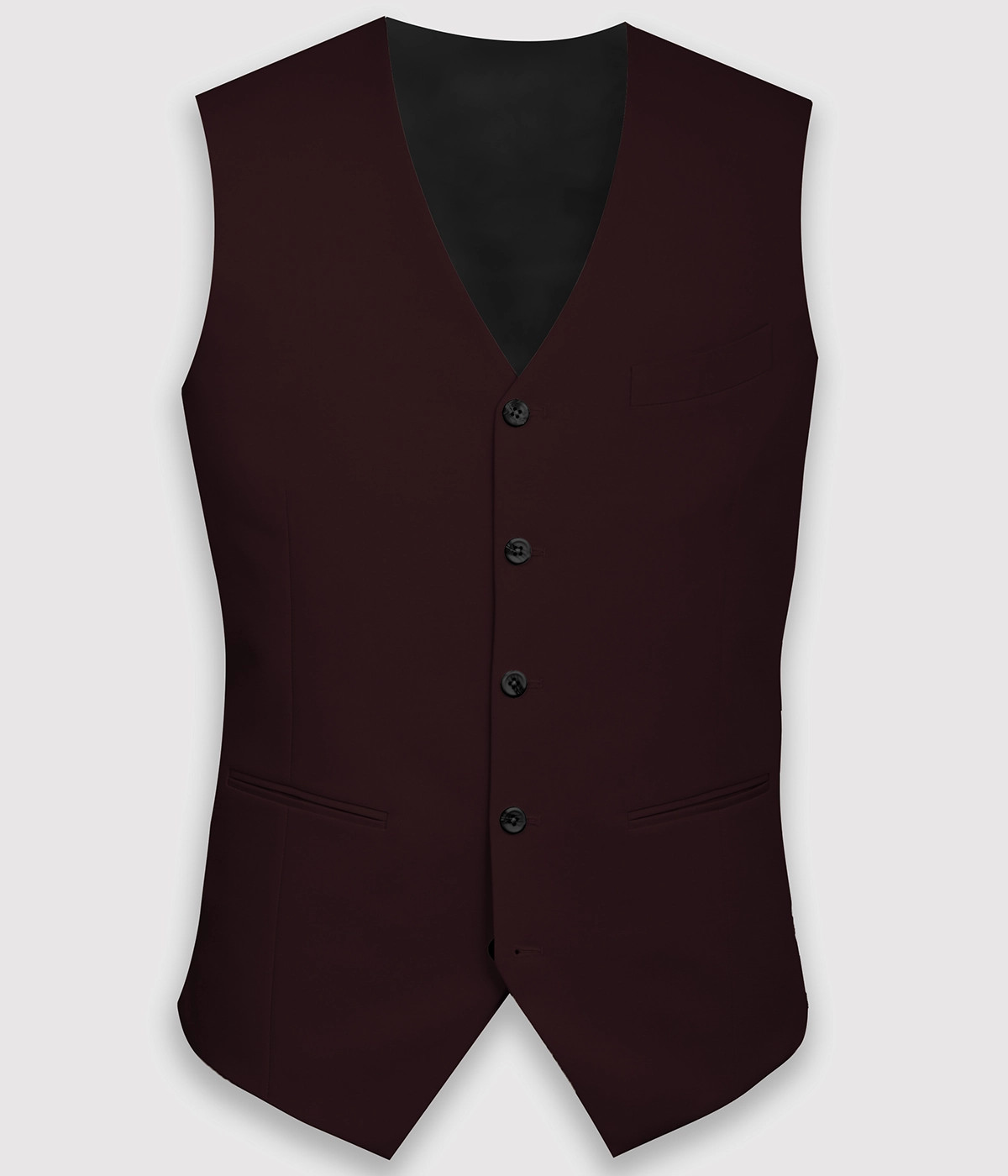 Havana Burgundy Cotton Vest A.i. Perfect Fits