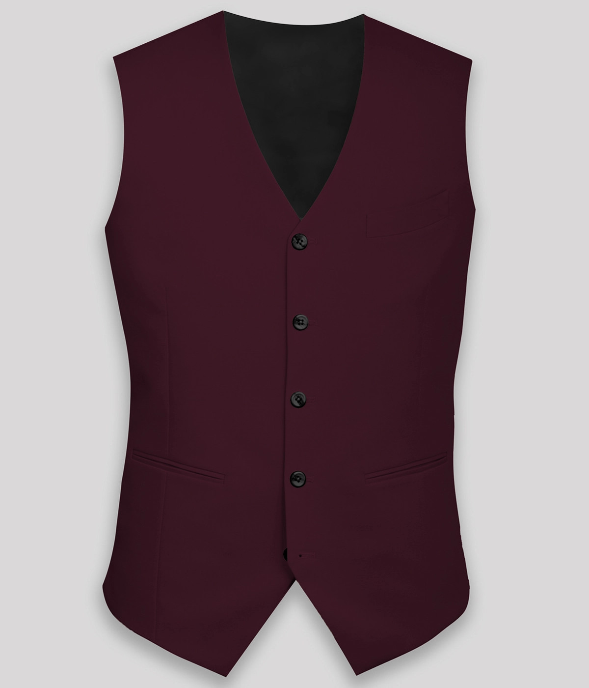 San Diego Burgundy Cotton Vest-1
