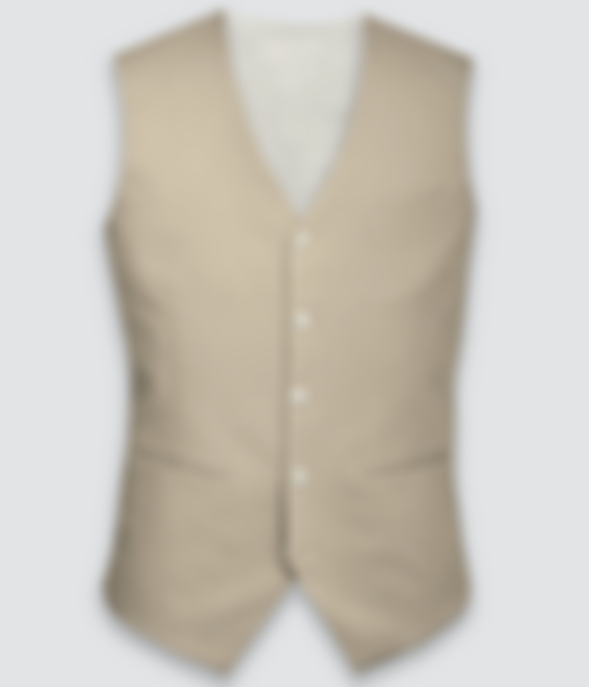 Dusted Brown Khaki Cotton Vest-1