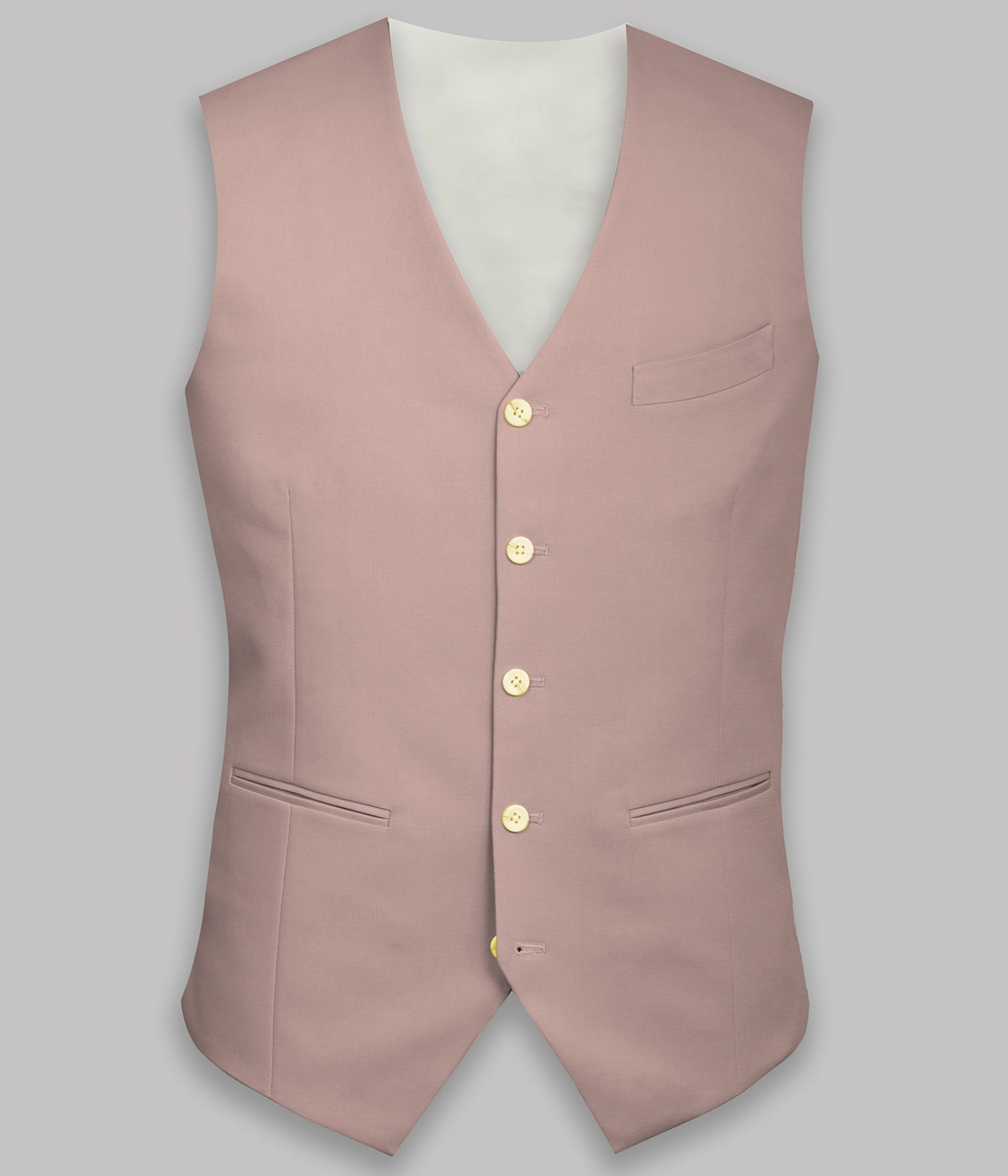 Blush Pink Cotton Vest-1
