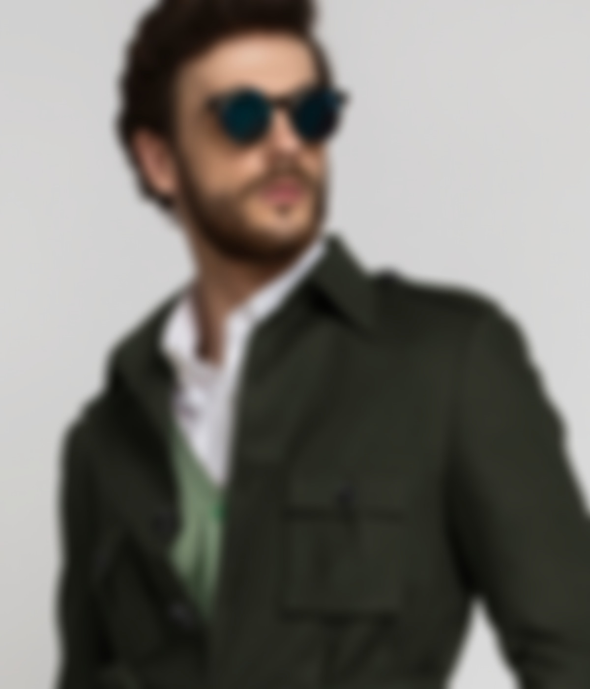 Olive Green Military Suit-1