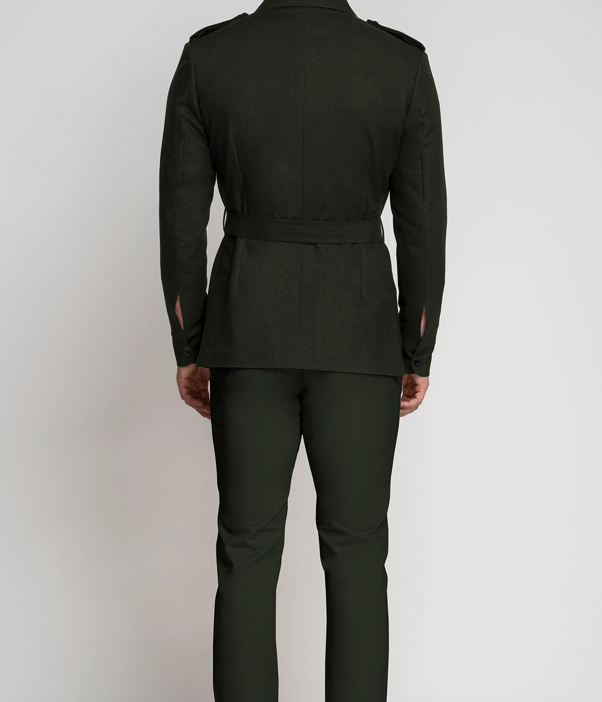 Olive Green Military Suit- view-1
