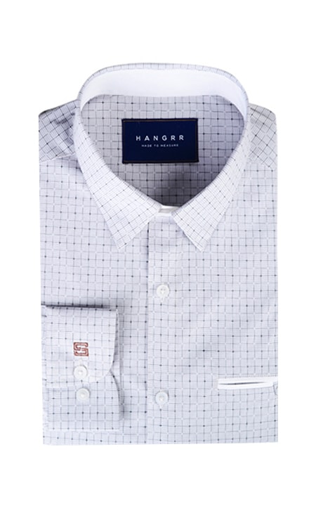 Black & Grey Hairline Checks Shirt