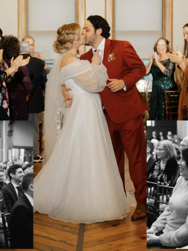 Red Courthouse Wedding Suit for Groom